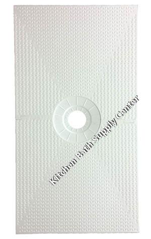 Pro 32 x 60 Inch Center Drain Shower Pan for Shower Systems