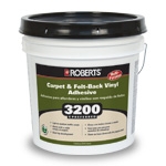 Roberts 3200 Preferred Carpet and Felt Back Vinyl Adhesive 4 Gallons