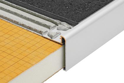 RONDEC STEP Anodized Aluminum Finishing and Edging Profiles by Schluter Systems