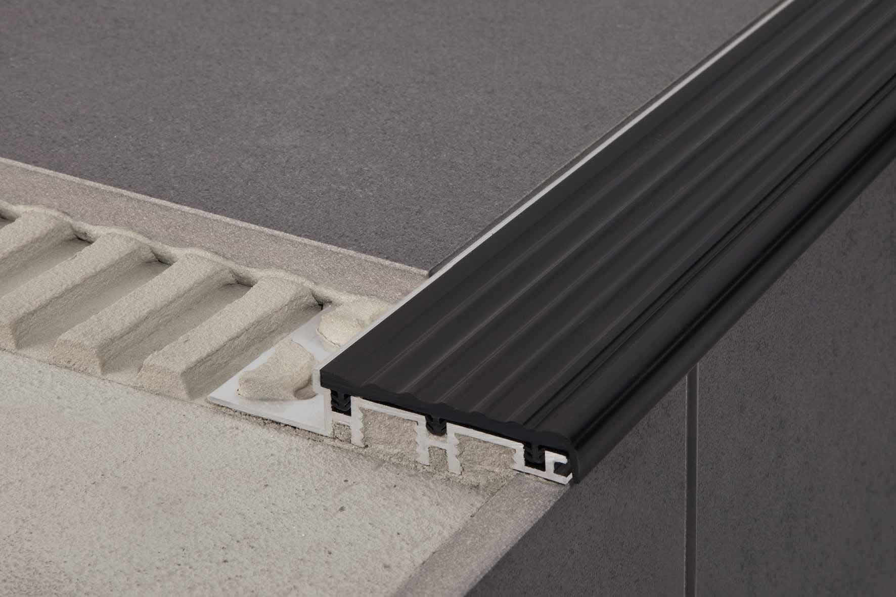 TREP-B Aluminum Anti-Slip Stair Nosing Profiles by Schluter Systems