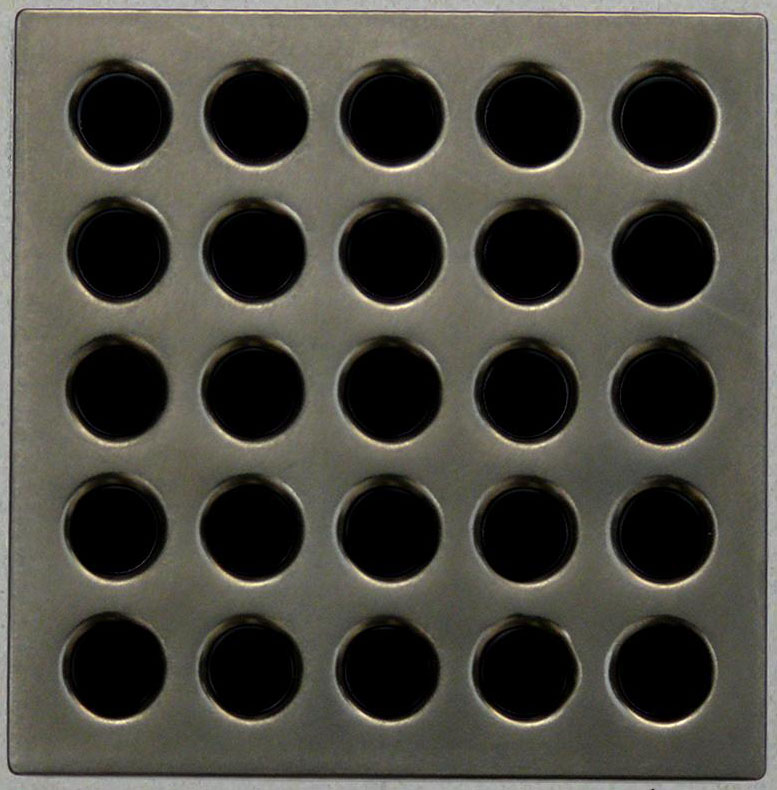 Waterproofing shower kit Drain Grate Cover color Antique Pewter E4405