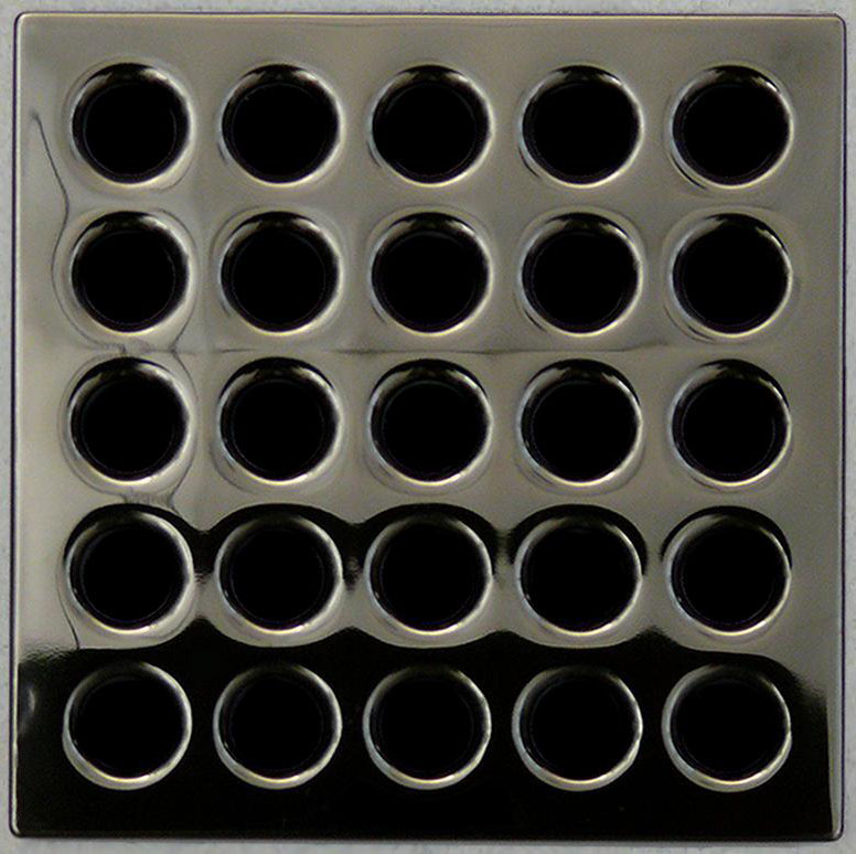 Waterproofing shower kit Drain Grate Cover color Black Chrome E4403
