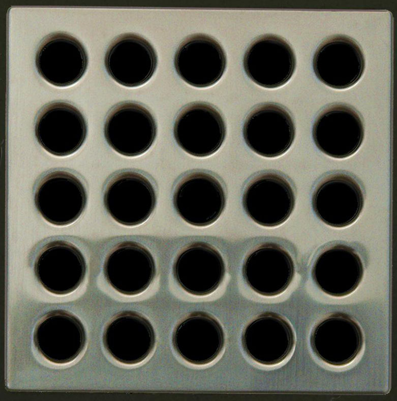 Waterproofing shower kit Drain Grate Cover color Brushed Nickel E4404